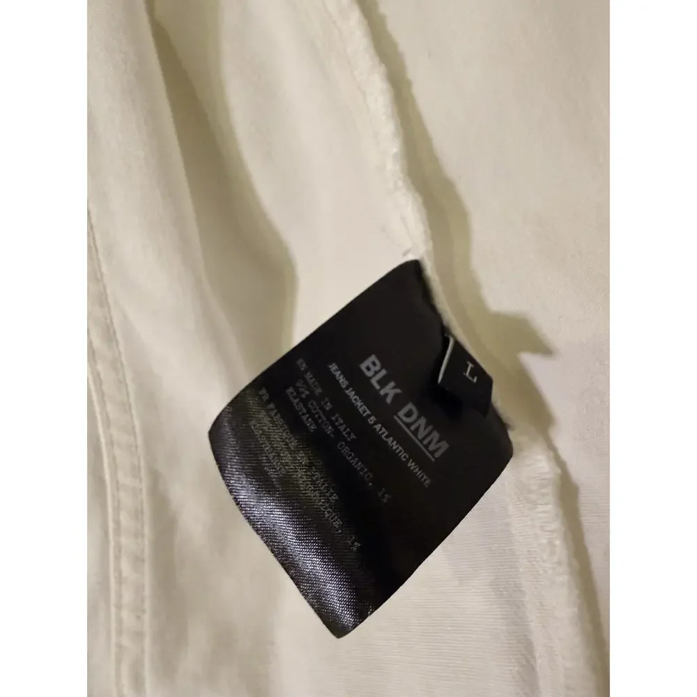 BLK DNM Atlantic White Denim Jacket Men's Large